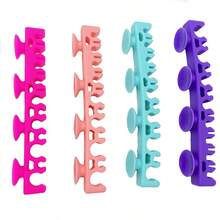 1PC Portable Silicone Beauty Brush Holder Rose Red Pink Purple Color Suction Cup Drying Rack Storage Stand Makeup Brush Organizer Easy Carry Cosmetic Tools - Multicolor - View 5
