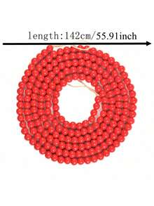 Christmas Wood Bead Garland, Christmas Tree Ornaments, Fireplace Decoration, Christmas Wreath