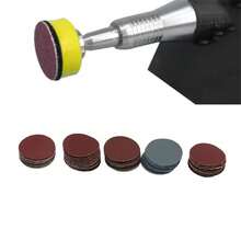 3Set (102pcs/Set)  25mm Mini Sanding Discs Hook Loop Backing Pad 1/8 Polishing Kit - Burgundy - View 10