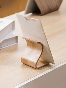 حامل هاتف محمول خشبي محمول لعام 2025، حامل كسول إبداعي للآيباد واللوحات، حامل هاتف محمول عام لمشاهدة التلفزيون والفيديوهات، مناسب للمكتب والمنزل والدراسة - متعدد الألوان - مشاهدة 9