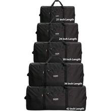 Bolsa de lona resistente para equipo de carga, equipo deportivo, batería, hardware, viaje, portaequipajes de techo - Negro+42" x 20" x 20" - Ver 8