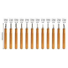 Aohuada Gdrasuya10 12Pcs Wood Carving Kit - Professional Woodworking Gouges & Chisels - Steel Blades With Wooden Handles - Ideal Gift For Woodworking Enthusiasts