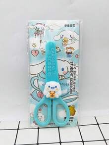 1 把 Sanrio Kuromi 手工剪纸剪刀，可爱时尚，便携式 DIY 剪纸工具，带保护套，文具 - 彩色 - 查看 9