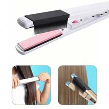 1pc Clip On Hair Flat Iron Comb Lightweight Professional Hair Combs Hair Care Tool Styling Salon Styling Comb - Multicolor - View 3