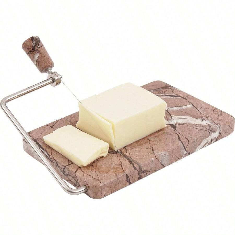 Marble Cheese Slicer Marinara Kitchen Gadgets 8x5 Inches Handmade - Soft Food Slicer Butter Cutter - Ideal Kitchen Tools For Cheese Slices - Marinara - View 1