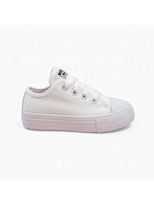 Traditional Boots Star Kids' Tennis Shoes, Comfortable Canvas, Affordable, For Boys And Girls - 白色 - 查看 3
