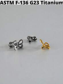 1 PC F136 Titanium Dermal Anchor Butterfly Micro Dermal Anchor Skull Surface Piercings Skin Diver Piercing Body Jewelry 14g
