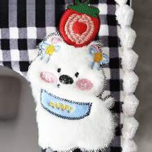 花卉蕾丝马桶座套，防水，农舍风格，适用于标准马桶，拉链设计，四季皆宜 - 彩色 - 查看 9