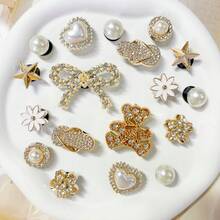 18 buc accesorii detașabile pentru încălțăminte, în formă de inimă, cu animale, stea și numere, casual, drăguțe, din plastic ABS, DIY, potrivite pentru exterior, plajă, casă, petrecere, sărbători, toate anotimpurile, cadou excelent pentru festivaluri, petreceri, zile de naștere