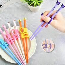 [ Authorized ] Sanrio Cartoon Cute Kuromi New Learning Chopsticks, Melody Learning Chopsticks And Tableware, Cinnamon Roll Student Gripping Chopsticks, Random Packaging Bag - Multicolor - View 4