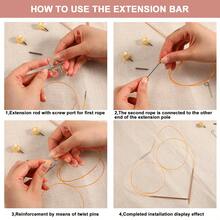 13pcs Interchangeable Circular Knitting Needle Set, 3.0mm-10mm Champagne Aluminum Alloy Knitting Needles, Suitable For Beginners, DIY Crafts, Weaving Accessories And Supplies - Multicolor - View 7