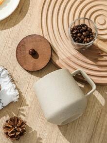 1pc Ceramic Cup, Suitable For Home, Kitchen, Restaurant, Living Room, Gift, Coffee Cup, Water Cup, Tea Cup, Cold Drink Cup, Mug, Insulated, For Tea, Coffee, Milk, Fruit Juice, Wedding, Party, Birthday Gift