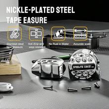 STEELITE Tape Measure 25'FT Foot/7.5M Stainless Steel Retractable Measuring Tape Carbon Fiber - Bright Silver - View 5