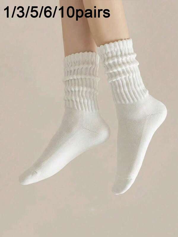 1/5 Paar Damen Lässig einfarbige Knöchelsocken, einfache Mode vielseitig warme bequeme weiche elastische strapazierfähige Knöchelsocken geeignet für den täglichen Gebrauch