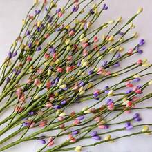 1/10pcs Spring Artificial Berry Flowers - Purple, Pink, Yellow Candy Colors Plastic Stems, Suitable For DIY Decor, Vase Arrangement, Tabletop And Home Decor, Great For Mother's Day And Spring Gatherings, Floral Decor, Easter Decoration - Multicolor - View 2