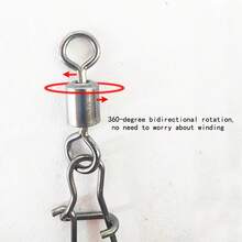 50pcs 8-Shaped Rings Reinforced Snap Swivels Suit, 2/4/6/8/10 Size Fishing Lure Quick Connector Accessories