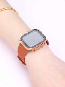 这款防水表壳兼容 40mm、41mm、42mm、44mm、45mm、46mm 和 49mm 的 表盘。采用防水、防震、防刮的硬质 PC 材料，配备钢化玻璃屏幕保护膜和防水垫圈设计。兼容 Ultra / Series 11 / 10 / 9 / 8 / 7 / 6 / 5 / 4 / SE。佩戴舒适，触感灵敏。男女皆宜的运动休闲风格表壳。 - 玫瑰金 - 查看 9