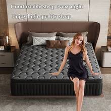 8/10/12/14 Inch Twin/Full/Queen/King Mattress,  Moderate Hardness ,Memory Sponge And Bagged Spring Mixed Mattress - 深灰色 - 查看 3