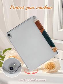 A Creative, Customisable Tablet Case Featuring Lettering And Text Patterns, Supporting Personalised Image Customisation On A Leather Cover. Compatible With IPad Pro 11-Inch, 9th-Generation 10.2-Inch, Air 4th/5th-Generation 10.9-Inch And Pro 9.7-Inch Models, Galaxy Tab S7/S8 11-Inch, And Tab A7 Lite 8.7-Inch. - Multicolor - View 4