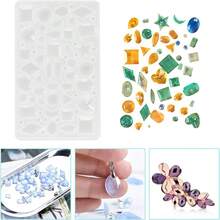 SMI Fine 107/131Pcs Silicone Molds Kit For Jewelry Making Earring Necklace Pendant Keychain Epoxy Resin Diy Jewelry Casting Supplies - Multicolor - View 5