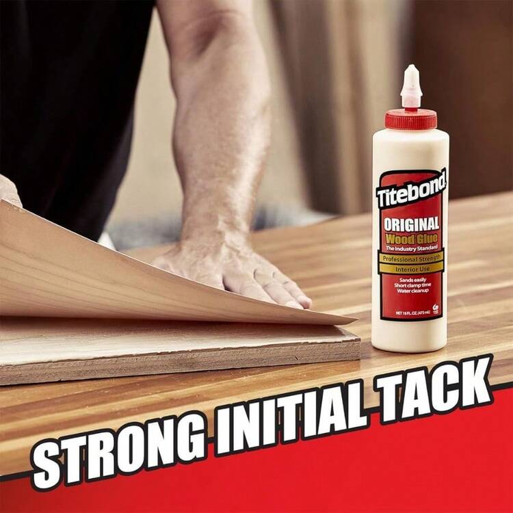 Titebond Original Wood Glue 5063 Industry Standard For Woodworking Furniture Repair/Assembly Construction Home Repair Or Modeling 8 Oz - 8盎司 - 查看 2