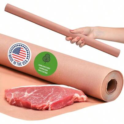 Butchers Paper Roll - 36x1200 Inches - Versatile Food Wrapping Smoking And Craft Paper - Ultra Durable - Moisture-Resistant - Ideal For BBQ  And Art Projects - Butcher Paper - Red
