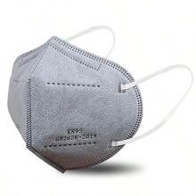 KN95 Face Mask 50 PCS Breathable Protection Masks Individually Wrapped 5-Ply KN95 Black Masks Cup Dust Safety Masks - Grey - View 1