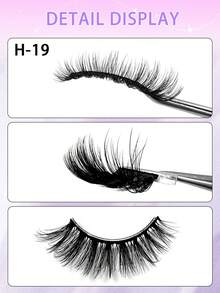 5 Pairs Fluffy, Thick & Soft False Eyelashes, Comfortable To Wear, Faux Mink Material, Reusable, Suitable For Daily Makeup By ENCHUW - Black - View 4