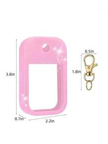 Vỏ bảo vệ bình xịt khử trùng tay Touchland 1oz (30ml), Vỏ bảo vệ chống rơi, chống va chạm cho bình xịt bằng silicon sáng bóng, Móc khóa hình hoa 26 chữ cái A-Z dễ nhận biết - Nhiều màu - Xem 8