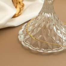 Personalized Lowercase Name Necklace, Minimalist Signature Jewelry, Gold-Tone Name Necklace, Bridesmaid Gift, Mother's Day Gift, Gold, Fashionable, Multicolor, Retro, Minimalist, Unisex, Casual, Cute, Customized, Personalized, Unique, Ideal Gift For Him, Ideal Gift For Her, Gift For Her, Boyfriend, Girlfriend, Dad, Mom, Family, Friends - Multicolor - View 8