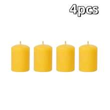 4/6/8/12pcs Pure Natural Beeswax Mini Pillar Candles, Each Candle Burns Up To 11 Hours, Suitable For Elegant Dining, Relaxation And Celebration, Use Natural Beeswax Candles To Create Ambiance - Multicolor - View 9