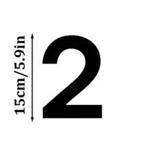 Customized Modern House Number Plate - Black House Number And Address Plate - House Number Plate