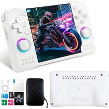 Consola de juegos portátil retro XF40H mejorada, 128 GB, con juegos clásicos preinstalados y multiemuladores, pantalla IPS 4K HD de 4 pulgadas y sistema operativo Linux. - Blanco - Ver 12
