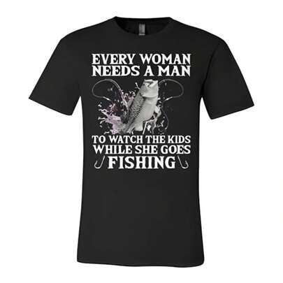 Camiseta unisex de manga corta y cuello redondo "Toda mujer necesita un hombre" _ Seseable CA.*J*PG220g M-en's Cotton T-Shirt - Professional Quality, AfF-ORDable PriceSuitable for all people, whether woM-en or M-enhigh-quality durable fabric suitable for all seans,ft to the touch but built to lastBreathabletops woM.en fall outfiT.S for woM.en vaC.Ation outfiT.S woM.en halloween costume