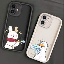 Cartoon Duck And Rabbit Suitable For Apple  11 XR XS 8 7 SE 2022 Max Plus Mini Eye Ladder Phone Case - Mixed Color 4 - View 8