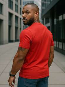 Camisa Bordado PontoBR NYC Trabalho Verão com Gola Redonda e Manga Curta Confortável e Respirável