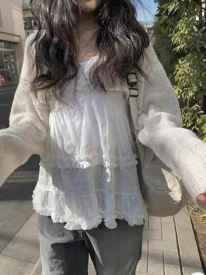 Short Knit Cardigan Shawl Jacket For Women