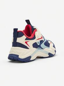 Balabala Kids Unisex Chunky Sneakers, 2025 Spring Autumn Outdoor Non-Slip - Blue and White - View 5