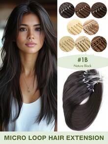 Tóc nối Micro Loop cao cấp làm từ tóc thật, dài 12-20 inch, 30g/miếng - Màu đen và nâu tự nhiên, thẳng mượt. Tóc nối Micro Loop Remy làm từ tóc thật, thẳng mượt như lụa, vòng nối siêu nhỏ vô hình, tóc nối làm từ tóc thật, mềm mại và bóng mượt, bền lâu. Tóc nối hạt siêu nhỏ Remy, dành cho nữ. Tóc nối Micro Loop thoải mái và chắc chắn. - Nhiều màu - Xem 24