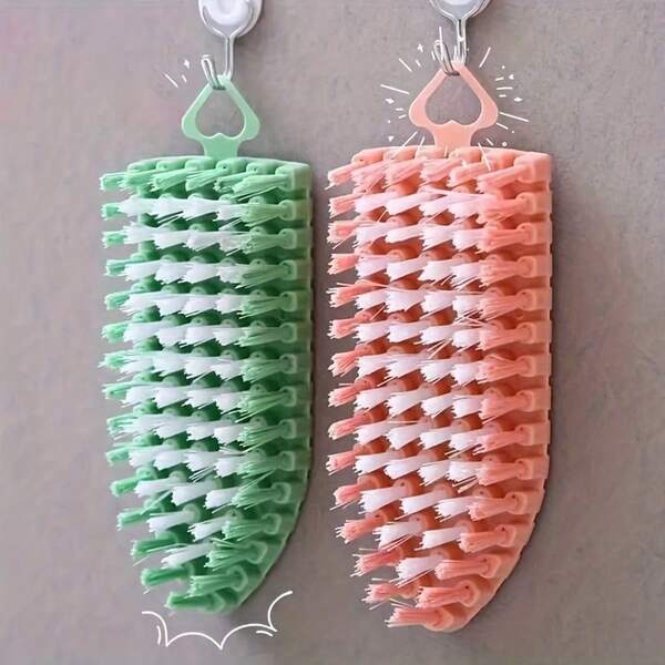 1/3 pièces Brosse de nettoyage flexible, outil de nettoyage polyvalent pour les coins, convient pour nettoyer le poêle, la douche, la baignoire, le sol, le mur, les chaussures et la literie