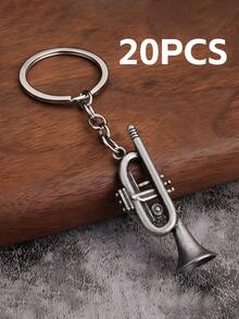 1pc Mini Saxophone Metal Keychain, Bohemian Style Musical Instrument Pendant | Music Themed Small Gift, Thoughtful For Father, Creative For Friends, Fun For Children, Dopamine Decor Christmas - Multicolor - View 28