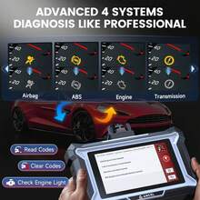 ANCEL DS100 OBD2 Scanner Car Fault Diagnostic Scan Tool For ABS/SRS/Transmission/Engine,7 Reset Services Mechanic Tools, Code Reader For All Cars, Auto Search Fault Code, Car Stuff Scaner Automotriz Escaner Para Carros Battery Test - màu đen - Xem 5