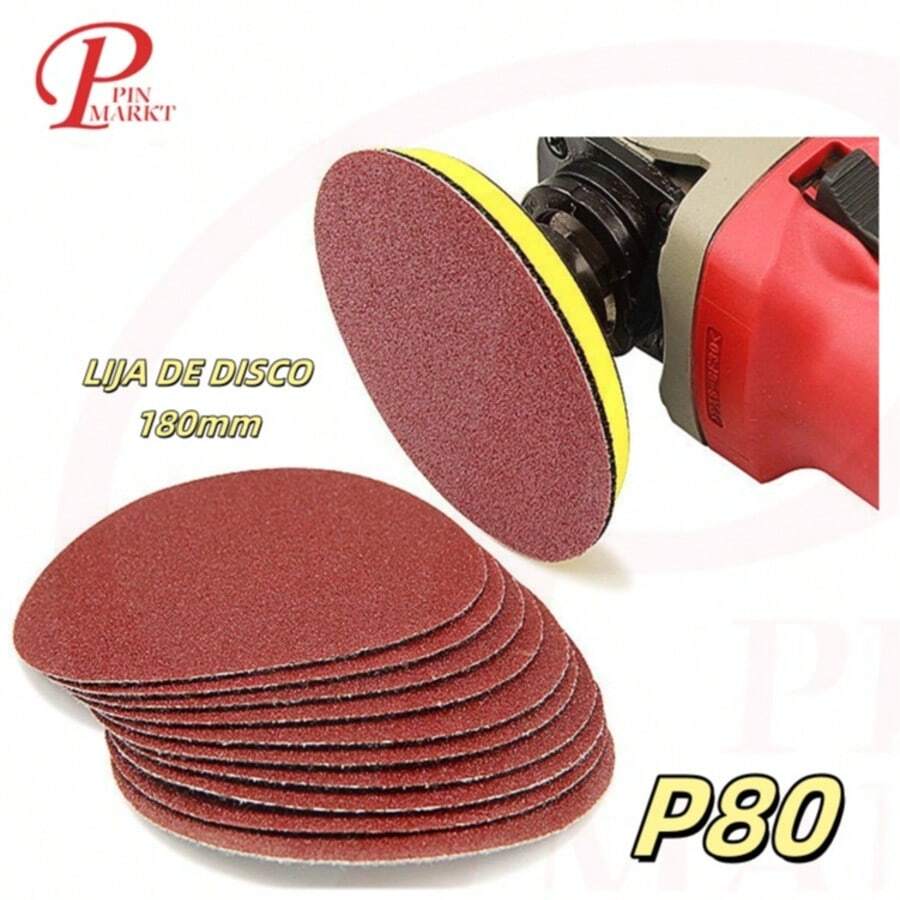 discos de lijado angular, discos de papel con almohadilla de respaldo de gancho y bucle y adaptador de taladro - 04258 - Ver 1