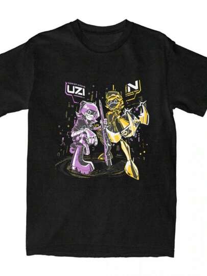 Murders Drones N and Uzi T Shirt Accessories for Men Women Cotton Crazy T-shirt Short Sleeve Clothes  Tee Summer Tops