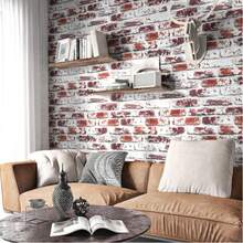 A Roll Of Wallpaper, Self-Adhesive Wallpaper With Red Bricks Of Palace Walls, Easy To Install And Remove, Durable, Suitable For Bedroom And Living Room Feature Walls, As Well As Renovation Of Cabinets And Table Cabinets, With Modern Aesthetics.