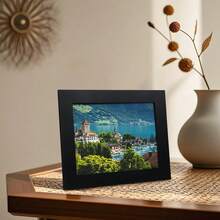 Estante magnético oculto para almacenamiento de armas, marco de fotos de acceso rápido, adecuado para pistolas, decoración de pared oculta, para el hogar y la oficina, color negro