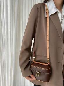 2026New Versatile And Exquisite Cosmetic Box Bag, Single-Shoulder Crossbody Bag For Women - 棕色 - 查看 2