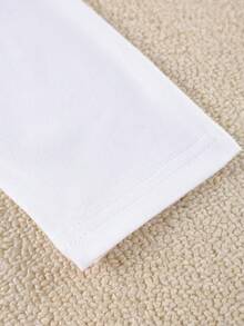 Disney 定制IP授权，米老鼠印花，男士长袖T恤定制服务，支持专属标语/创意设计/卡通人物/情侣/宠物照片/自拍/名人正面印花，圆领略弹力，时尚百搭长袖T恤，男士T恤。 - 白色 - 查看 6