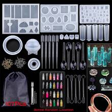 SMI Fine 107/131Pcs Silicone Molds Kit For Jewelry Making Earring Necklace Pendant Keychain Epoxy Resin Diy Jewelry Casting Supplies - Multicolor - View 7