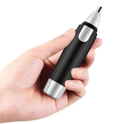 Elektrischer Nasenhaartrimmer für Herren, Nasen- & Ohrhaartrimmer, schwarz